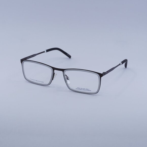 Tommy Hilfiger TH 1844 04VF 00 Eyeglasses Grey/Brown 55mm Rectangle Frame - Picture 6 of 12